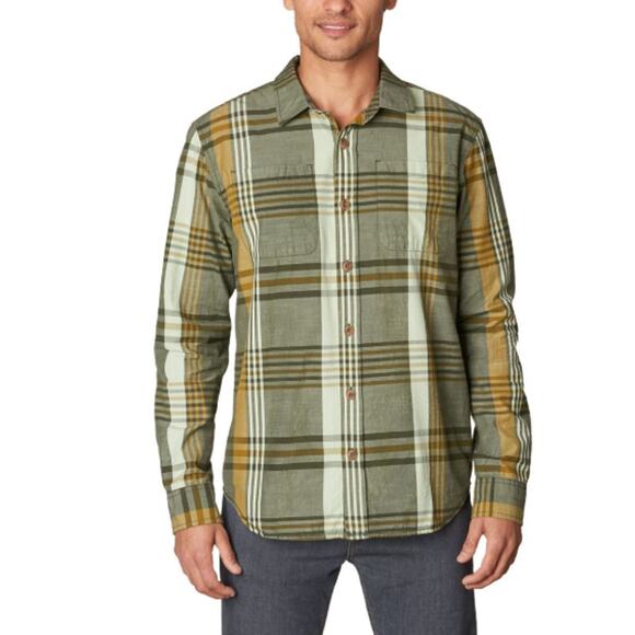 prAna Delaney Flannel Shirt Size XL Long Sleeve Workshirt Outdoor Layer Organic - Picture 1 of 16
